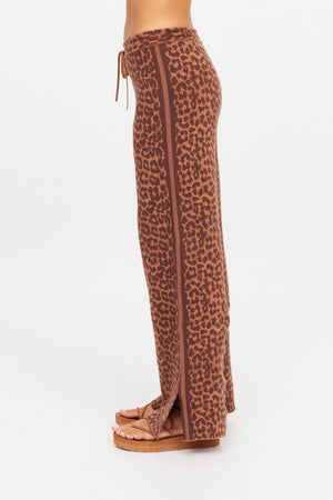 The Upside Malawi Tia Knit Pant | Leopard || PRE-ORDER ETA 17/01/2028