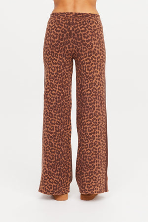 The Upside Malawi Tia Knit Pant | Leopard || PRE-ORDER ETA 17/01/2028