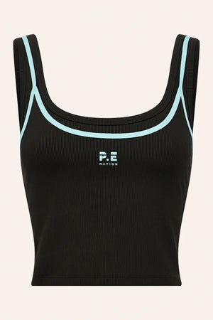P.E Nation Forward Tank | Smokestone / Aqua