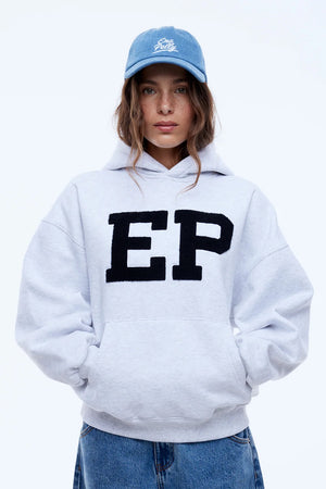 Ena Pelly EP Hoodie | White Marle || PRE-ORDER ETA 13/02/2026