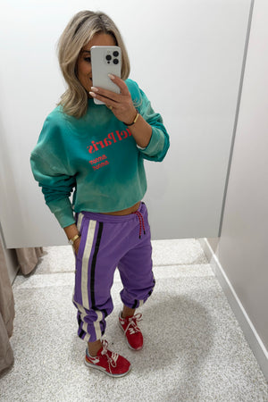 Araminta James Hotel Paris Sweatshirt | Washed Ocean Green