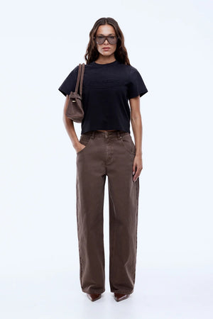 Ena Pelly Leesa Denim Jean | Washed Mocha