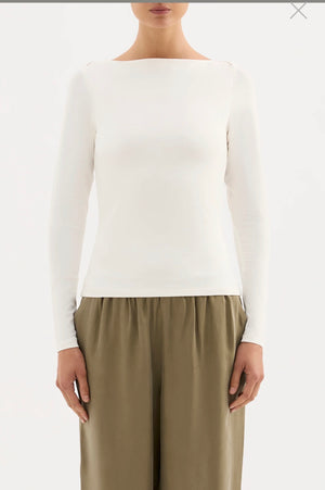 Nude Lucy Lilah Long Sleeve Top | White