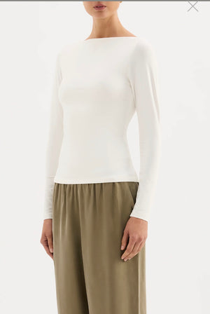 Nude Lucy Lilah Long Sleeve Top | White
