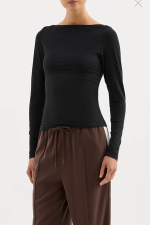 Nude Lucy Lilah Long Sleeve Top | Black