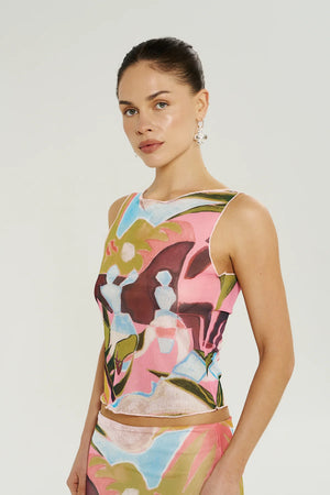 Summi Summi Mesh Boatneck Top | Wonderland