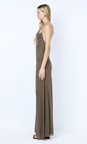 Bec + Bridge Brenna Pintuck Maxi Dress | Khaki
