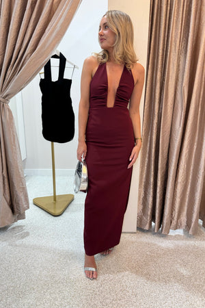 Misha The Alusia Stretch Suiting Dress | Port