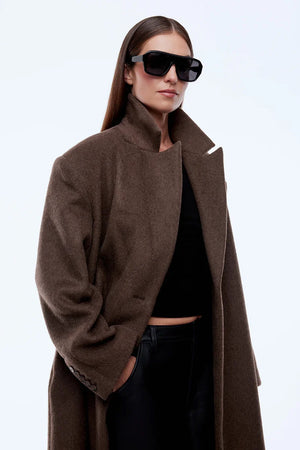 Ena Pelly Scarlet Coat | Espresso