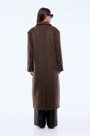Ena Pelly Scarlet Coat | Espresso