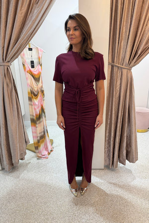 Pfeiffer The Niko Dress | Burgandy