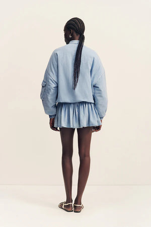 Shona Joy Elisworth Bomber Jacket | Bleached Blue