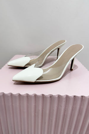 Lana Wilkinson Raquel Stiletto Heel | White Patent