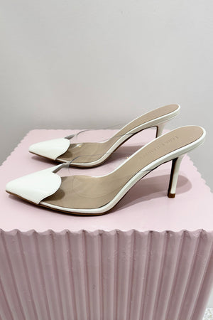 Lana Wilkinson Raquel Stiletto Heel | White Patent