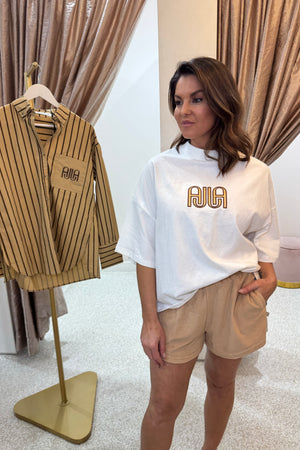 Araminta James AJJA Oversized Tee | Snow White