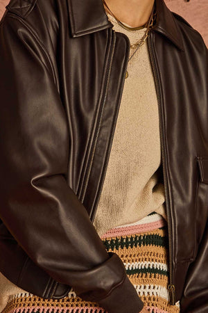 The Upside Zariah Bomber Jacket | Ebony