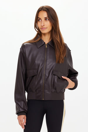 The Upside Zariah Bomber Jacket | Ebony