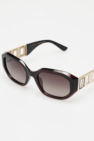 Locello Teagan Sunglasses | Tortoiseshell / Gold Brown