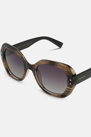 Locello Kamilla Sunglasses | Grey Stripe