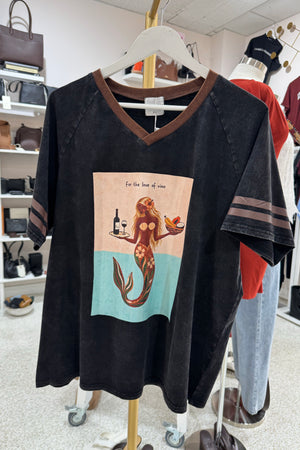 Chosen By Fifi & Annie Vino Love Tee | Washed Black