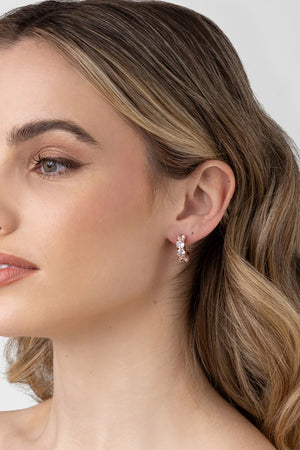 Liberte Vittoria CZ Earring | Rose Gold
