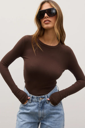 Bayse Brand Nyla Top | Espresso