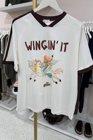 Chosen By Fifi & Annie The Let's Wing It Tee | White