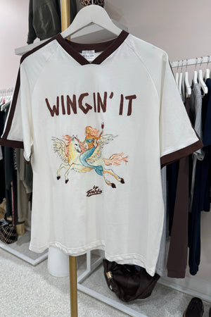 Chosen By Fifi & Annie The Let's Wing It Tee | White