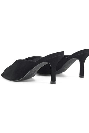 Siren Mabel Point Toe Mule | Black Suede
