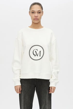 C&M Camilla & Marc Bonnie Large Graphic Sweater | Soft White / Black
