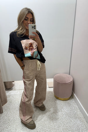 Chosen By Fifi & Annie The Leo Heart Wide Leg Pant | Faded Leopard