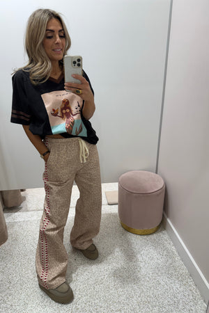Chosen By Fifi & Annie The Leo Heart Wide Leg Pant | Faded Leopard