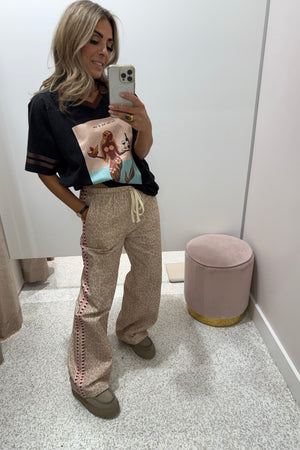 Chosen By Fifi & Annie The Leo Heart Wide Leg Pant | Faded Leopard