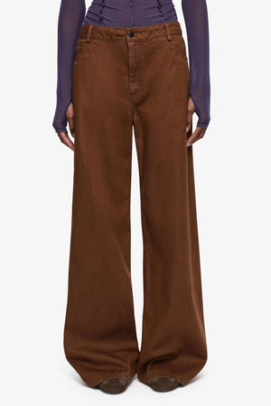 Bec + Bridge Anista Denim Pant | Cognac