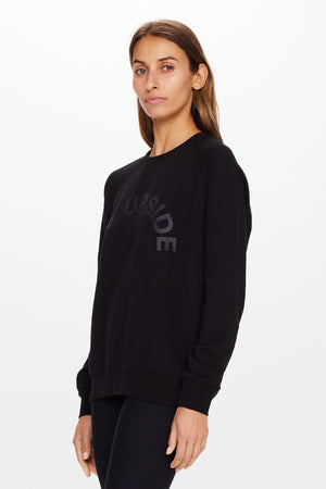 The Upside Newport Crew Neck Sweater | Black