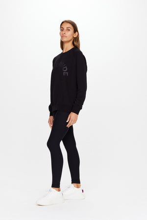 The Upside Newport Crew Neck Sweater | Black