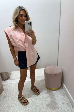 C&M Camilla & Marc Milo Sleeveless Shirt | Pink Salt