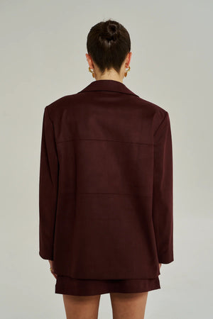 Summi Summi Vegan Suede Jacket | Syrah