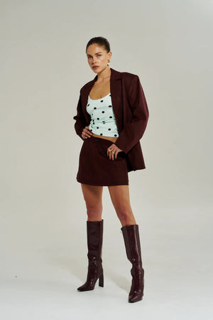 Summi Summi Vegan Suede Jacket | Syrah