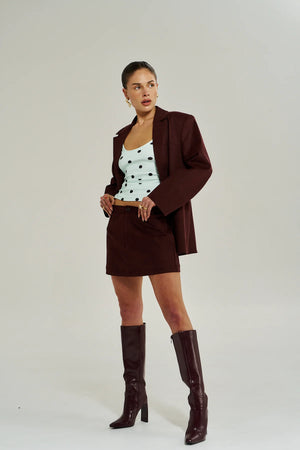 Summi Summi Vegan Suede Jacket | Syrah