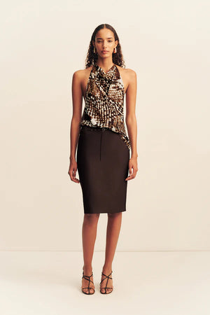 Shona Joy Otis Midi Skirt | Ristretto