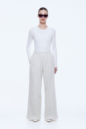 Ena Pelly Paris Terry Track Pant | Oat Marle