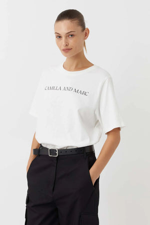 C&M Camilla & Marc Asher Tee | White / Black