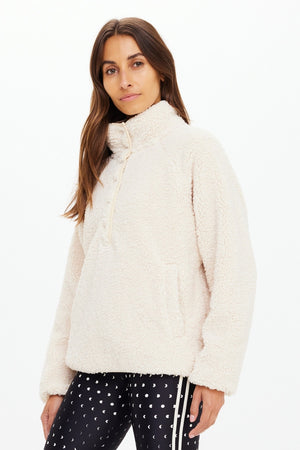 The Upside Harlow Fleece Pullover | Natural