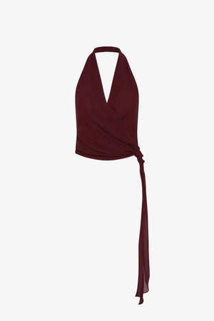 Bec + Bridge Amanda Halter Top | Raisin