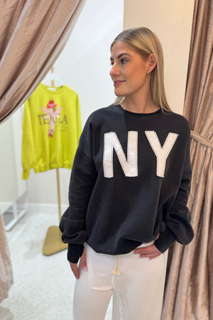 The Laundry Room Big In NY Jumper | Black Snow