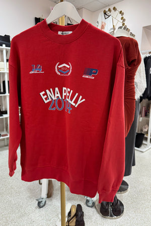 Ena Pelly Mila Oversized Sweater | Vintage Red