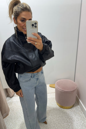 Chosen By Fifi & Annie The Annalise Faux Leather Jacket | Black || BEST SELLER RESTOCKED