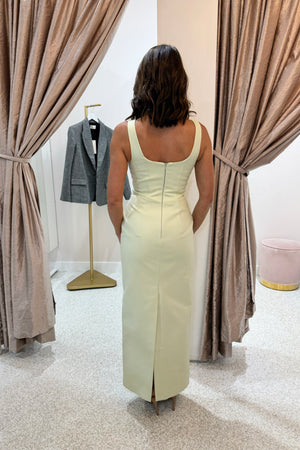 Shona Joy Lani Structured Midi Dress | Pistachio