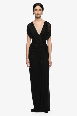 Bec + Bridge Leia Drape Maxi Dress | Black